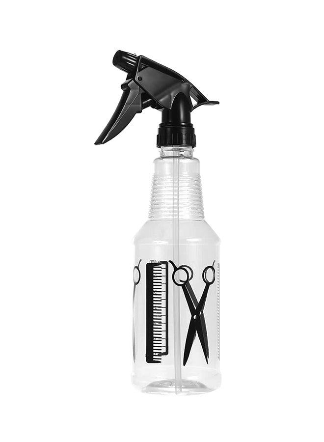 Generic Plastic Hairdressing Bottle Mist Sprayer Black/Clear 390ml - Image 1