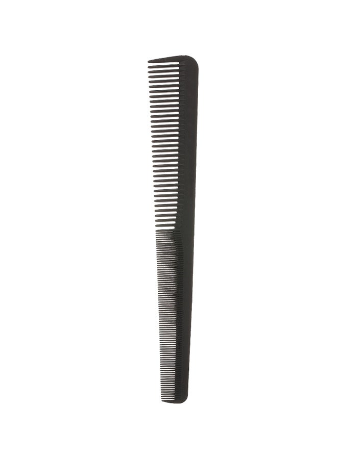 Plastic Fine Tooth Hair Styling Comb Black One Size - Image 1