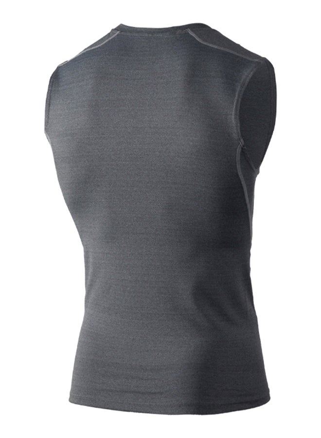 Generic 3-Piece Compression Base Layer Sleeveless Workout T-Shirt Set L  - Image 2