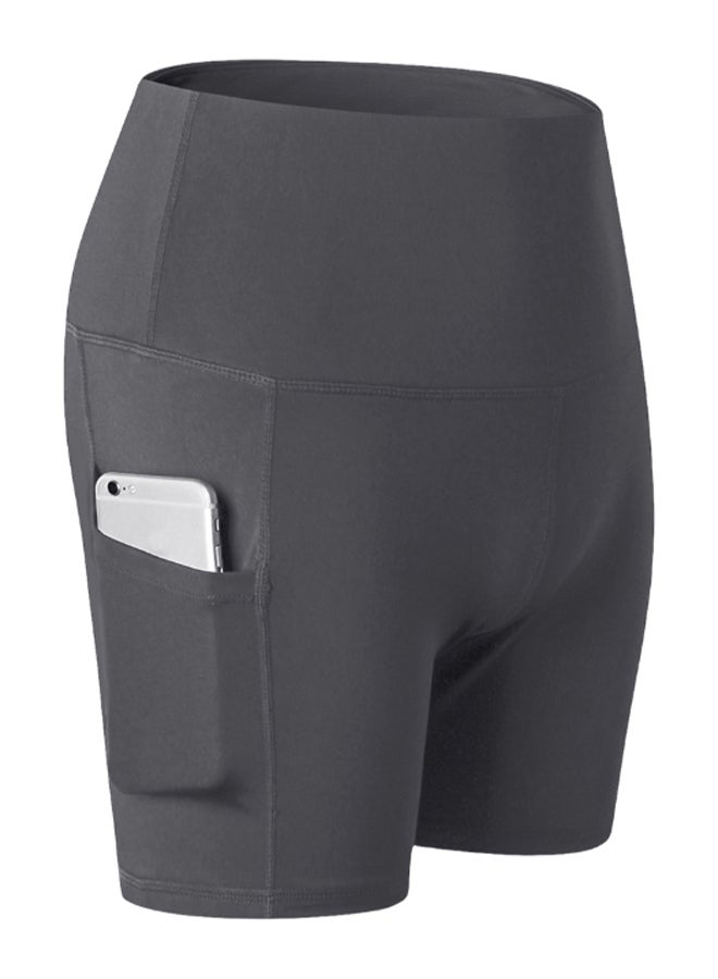 Generic 3-Piece Waist Stretch Workout Short Set M  - Image 2