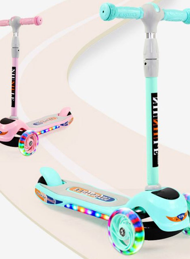 Cool Baby Handheld Kick Scooter With LED-Light Wheels And Adjustable Handlebar - Assorted  - Image 3