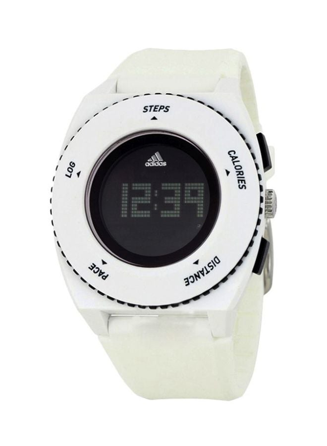 اديداس ساعة يد رقمية مقاومة للماء طراز ADP3218 - قياس 42 مم - لون أبيض للرجال - Image 1