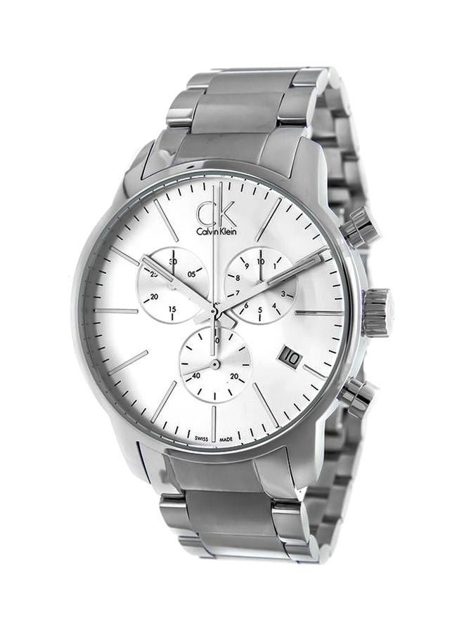 كالفن كلاين ساعة يد كرونوغراف بسوار من الستانلس ستيل طراز K2G27146 للرجال - Image 1