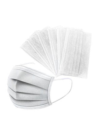 (50-Piece) 3-Layer White Face Mask Set For Adults - v1585581298/N36268854A_1