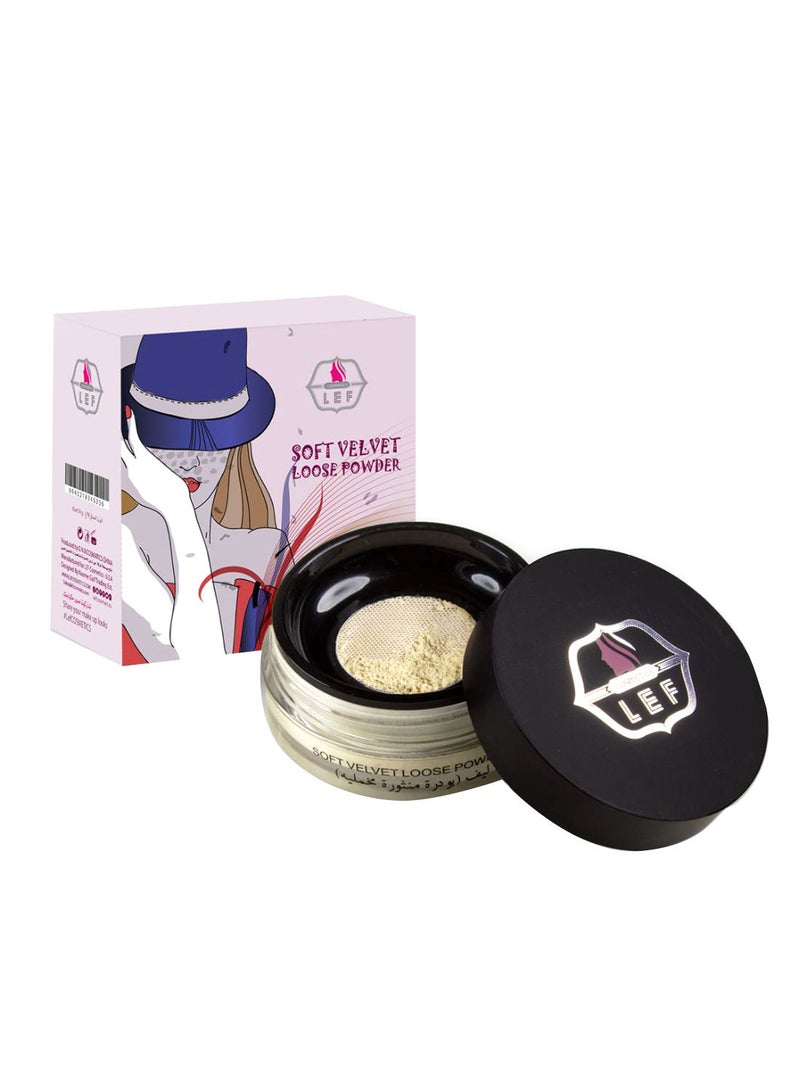 LEF Soft Velvet Loose Face Powder 01 Tramslucemt - Image 2