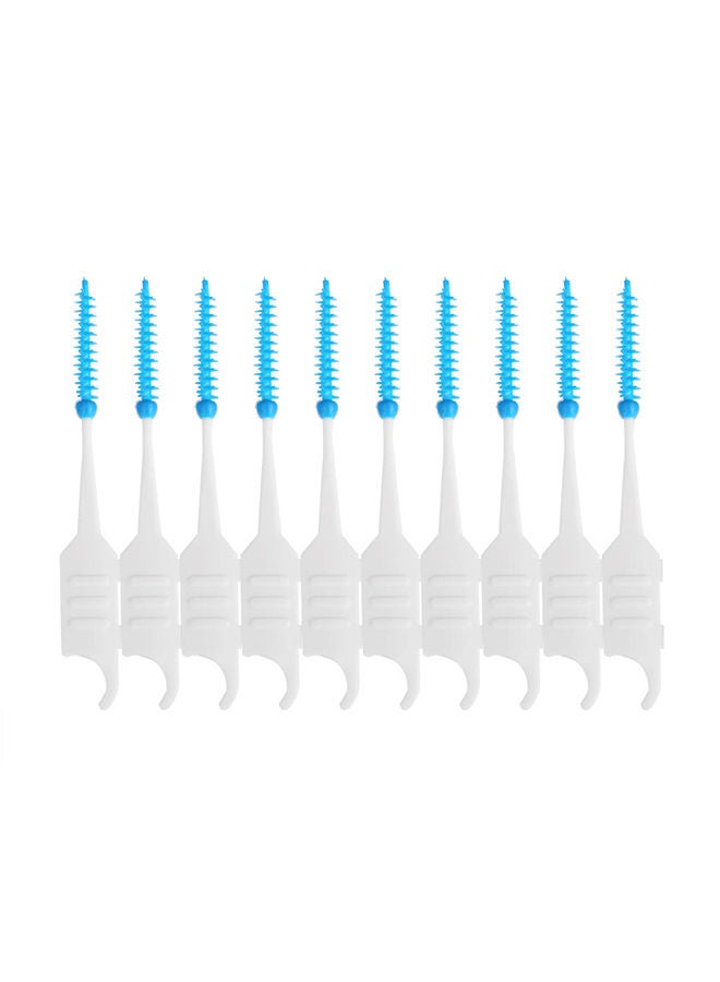 Generic 200-Piece Interdental Brush White/Blue  - Image 2