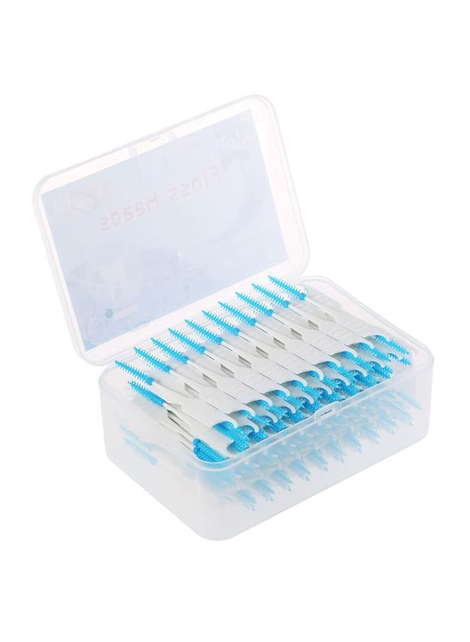 Generic 200-Piece Interdental Brush White/Blue  - Image 1