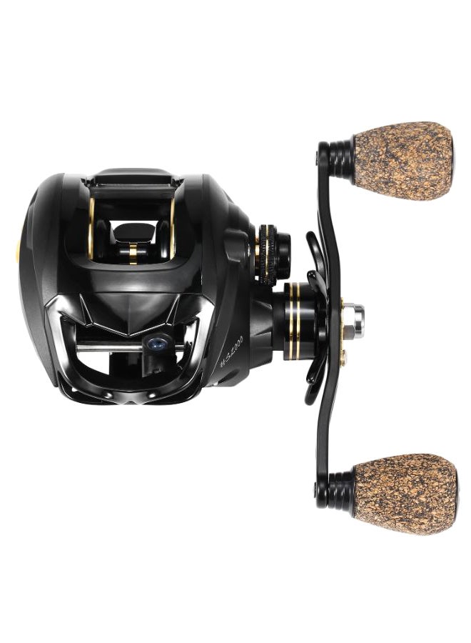 EXBERT Bearings Baitcasting Fishing Reel With Deep Shallow Spool 0.313kg - Image 2