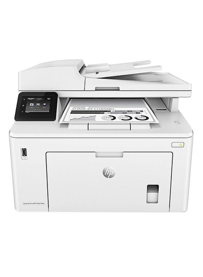 HP طابعة ليزر جيت برو MFP M227fdw متعددة الوظائف وأحادية اللون بتصميم لاسلكي طراز G3Q75A أبيض - Image 1