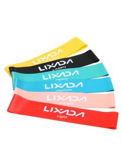 6-Piece Exercise Resistance Elastic Loop Band Set