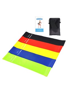 Kanteen Store 5-Piece Exercise Resistance Elastic Loop Band Set 18 x 2cm  - Image 2