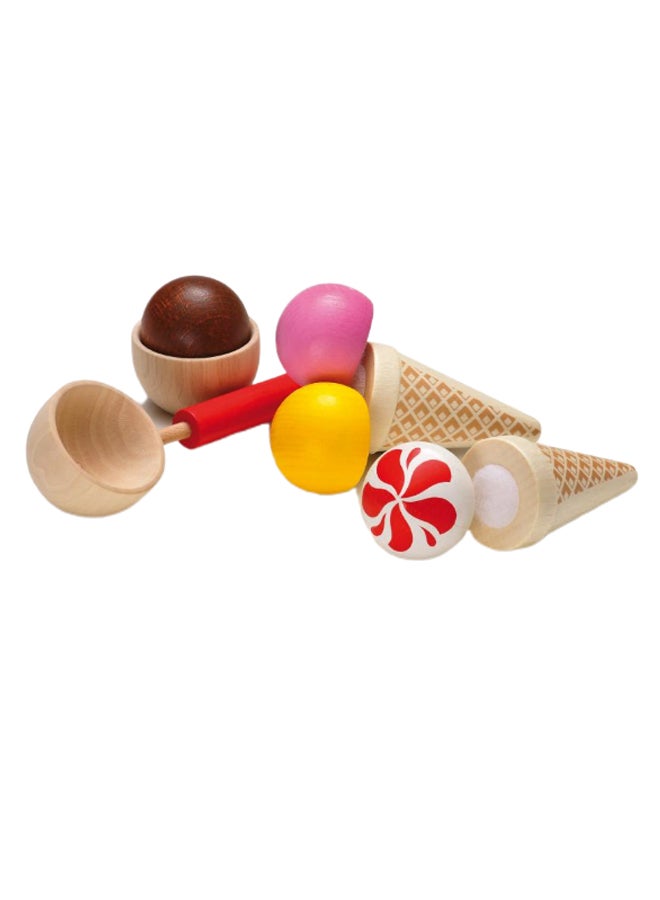 Erzi 8-Piece Assortment Ice-Cream Party Playset - Image 2