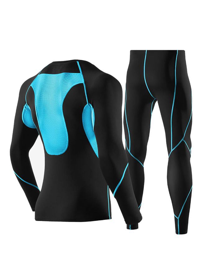 Generic 2-Piece Fitness Gym Sports Protective Shirt And Pant Set XXXL  - Image 2