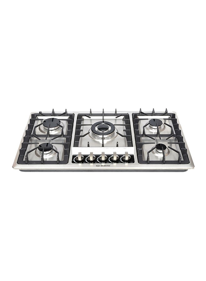 ELEKTA - 5-Burner Stainless Steel Gas Stove EGC-B505SSMKII Silver/Black - Image 1