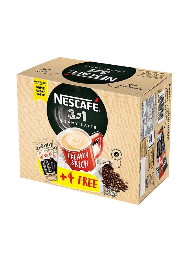 Nescafe - 3-In-1 Coffee Mix Creamy Latte 24 Sticks 22.4grams - Image 1