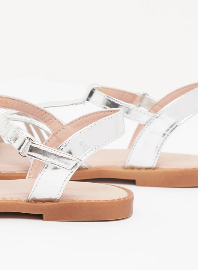 shoexpress Flat Sandals Silver