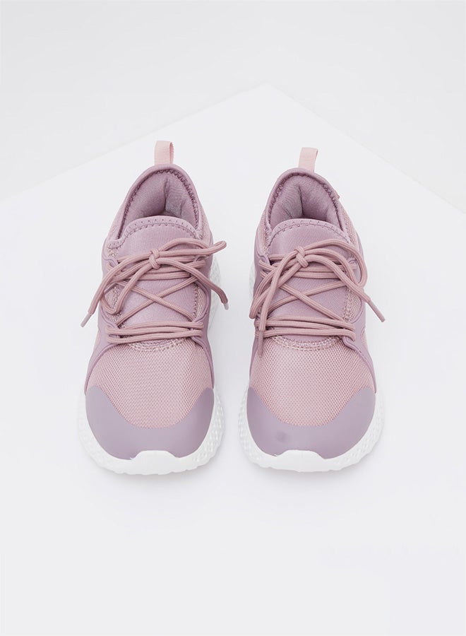 shoexpress Perforated Sole Sneakers Purple - Image 2