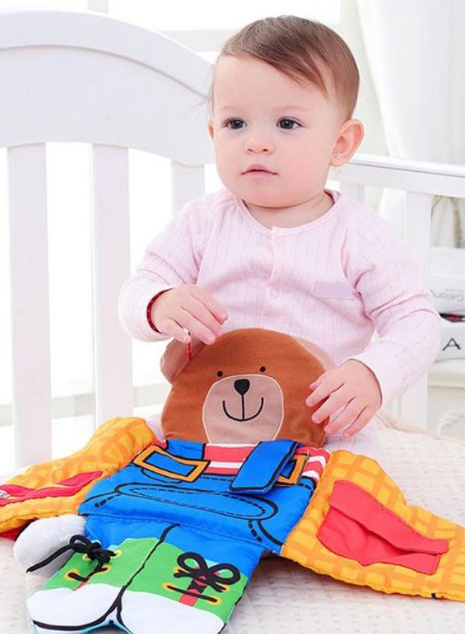 Beauenty Dress Up Bear Zipper Button Book  - Image 2