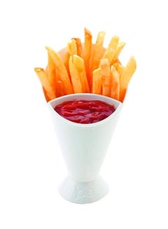 MSC International French Fry Cone And Dipping Cup White 4x6.5x3.8inch  - Image 2