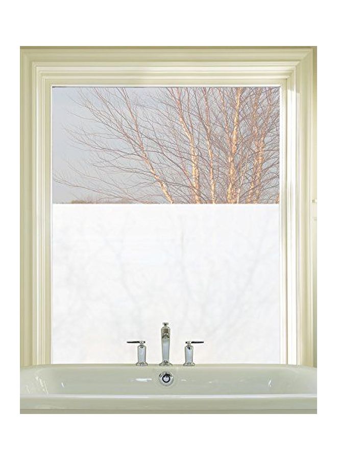 آرت سكيب غطاء للنوافذ بتصميم زجاجي أبيض 24x36بوصة - Image 3