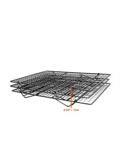 Generic 3-Piece Cooling Rack Black 15.5x10.5x3.5inch  - Image 2