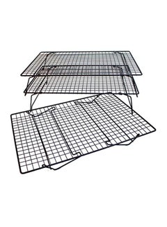 Generic 3-Piece Cooling Rack Black 15.5x10.5x3.5inch  - Image 1