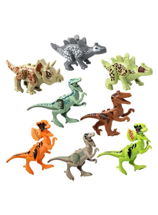 بيوينتي مجموعة مجسمات ديناصورات من العصر الجوراسي من 8 قطع 12.3x3x8.8سم - Image 1