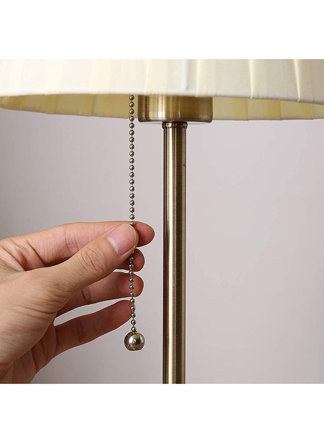 مصباح مكتب أبيض/نحاسي 55سم - Image 2