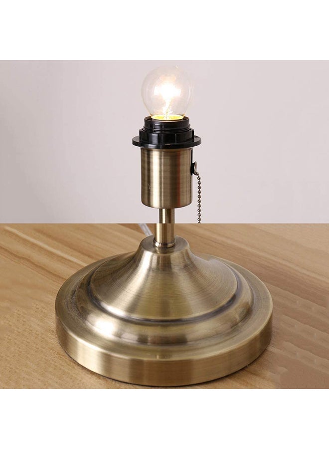 مصباح مكتب أبيض/نحاسي 55سم - Image 3