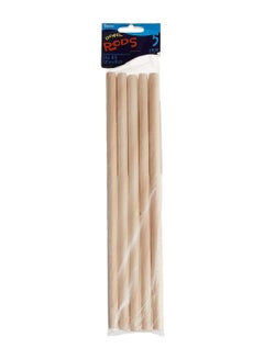 Darice 5-Piece Unfinished Dowel Rod Set Beige 5 x 12inch 