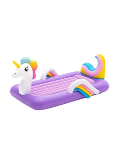 Bestway Dreamchaser Airbed - Unicorn White/Purple 1.96mx1.04mx84cm  - Image 1