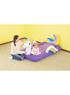 Bestway Dreamchaser Airbed - Unicorn White/Purple 1.96mx1.04mx84cm  - Image 5