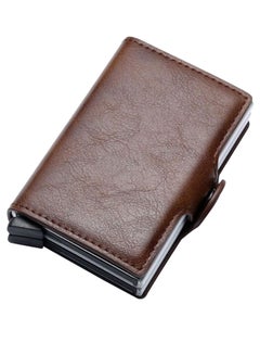 Generic Solid Pattern Smart Wallet Brown 