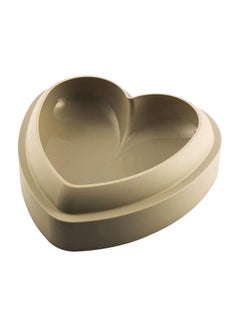 3D Heart Silicone Love Heart Cake Multi-function Mold Encapsulate Mold Aroma Gypsum Plaster Mold For Cake Decoration Beige 205x198x62mm