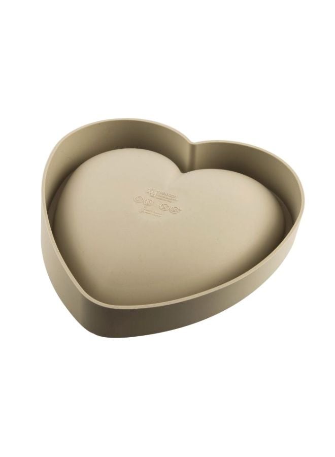Silikomart - 3D Heart Silicone Love Heart Cake Multi-function Mold Encapsulate Mold Aroma Gypsum Plaster Mold For Cake Decoration Beige 205x198x62mm - Image 1