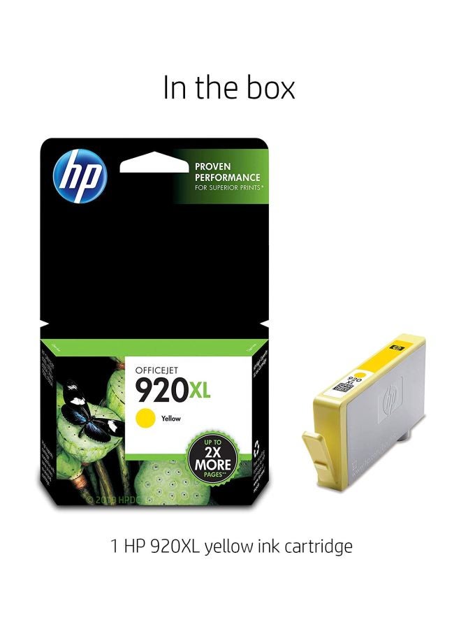 HP 920XL OfficeJet High Yield Ink Cartridge Yellow - Image 3