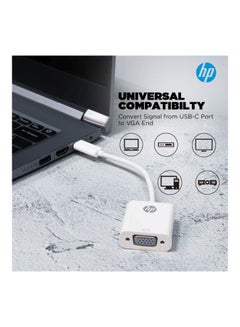 HP USB-C To VGA Adapter White  - Image 2