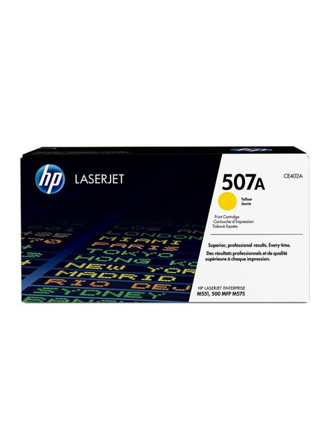 HP 507A Original LaserJet Toner Cartridge Yellow - Image 2