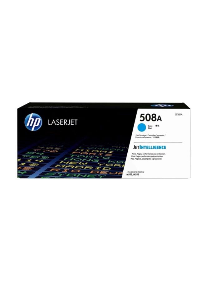 HP خرطوشة حبر 508A أصلية لطابعة ليزر جيت أزرق سماوي - Image 2