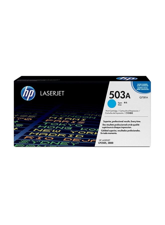 HP 503A Original LaserJet Toner Cartridge Cyan - Image 2