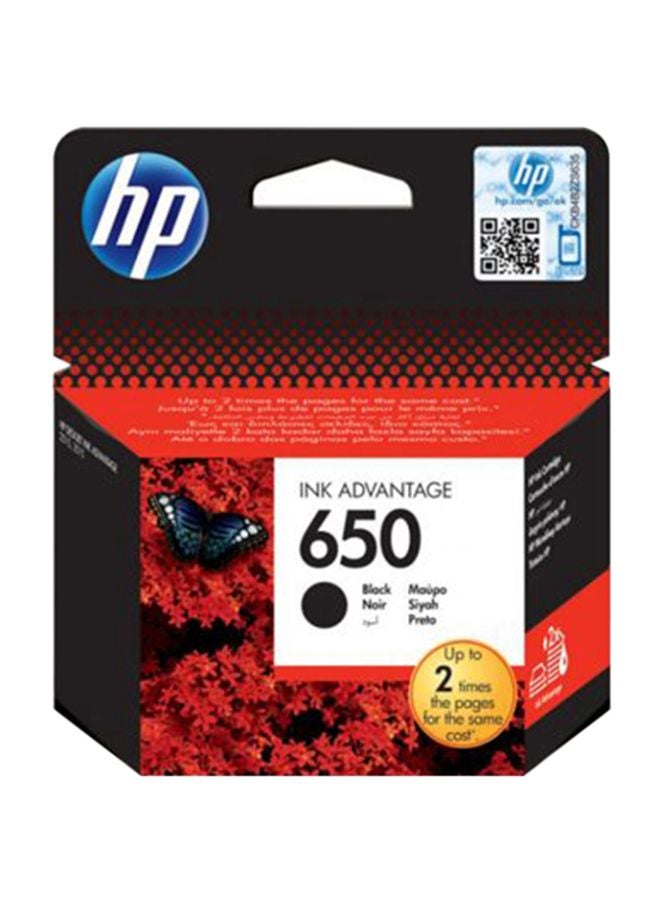 HP - 650 Original Ink Advantage Cartridge black - Image 1