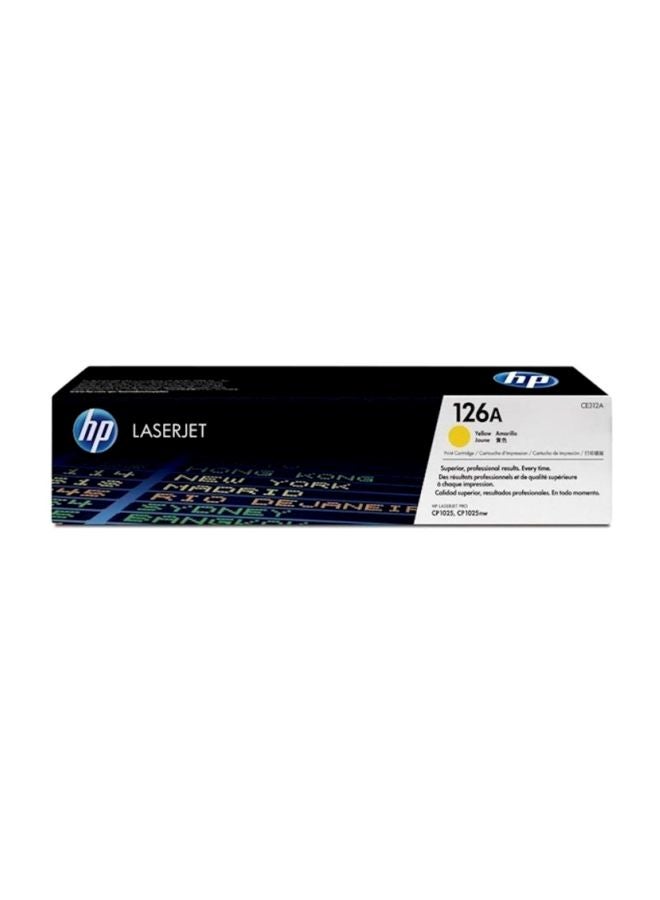HP 126A Laserjet Toner Print Cartridge Yellow  - Image 2