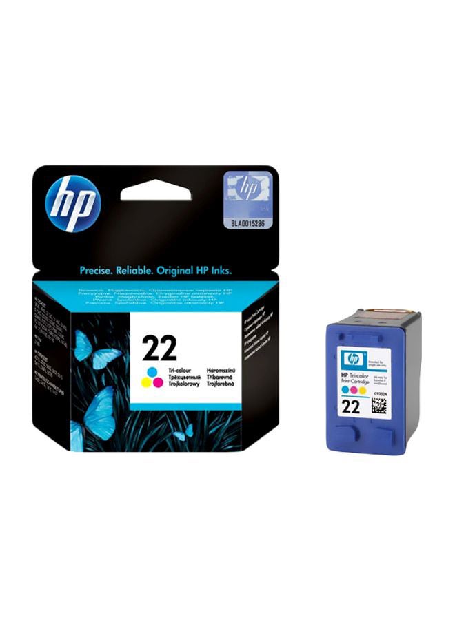 HP 22 Ink Cartridge Blue/Yellow/Pink - Image 1