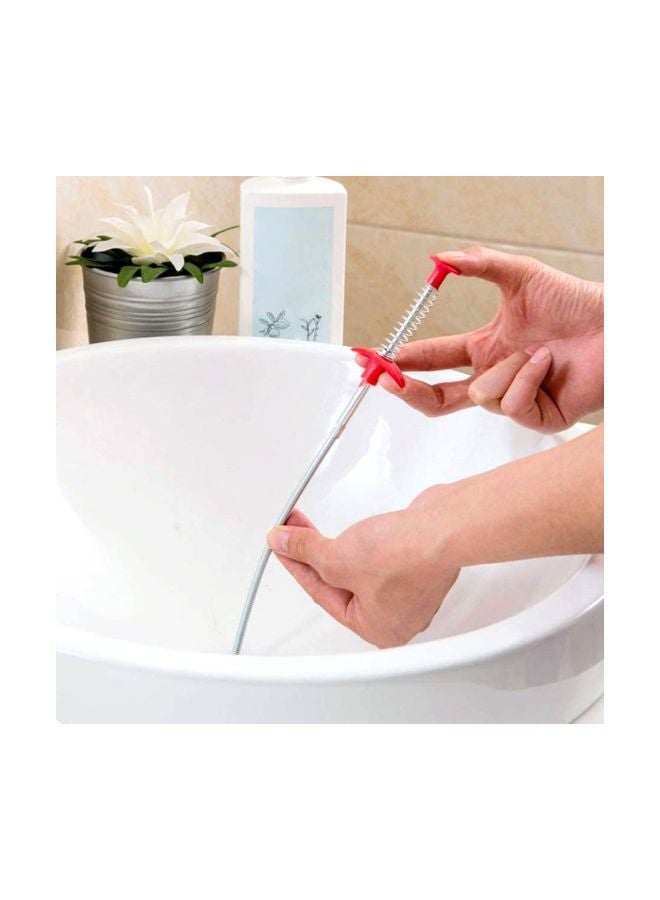 Flexible Grabber Claw Pick Up Reacher Tool Silver/Red 35.4inch - Image 4