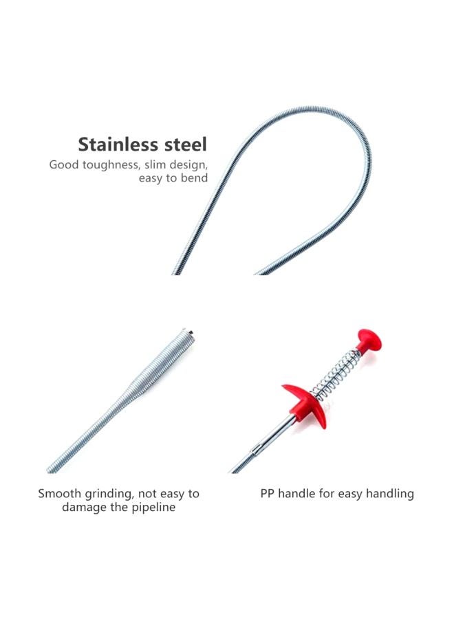 Flexible Grabber Claw Pick Up Reacher Tool Silver/Red 35.4inch - Image 5