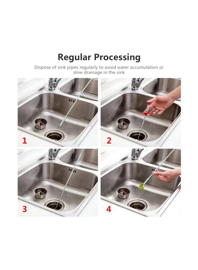 Flexible Grabber Claw Pick Up Reacher Tool Silver/Red 35.4inch - Image 3