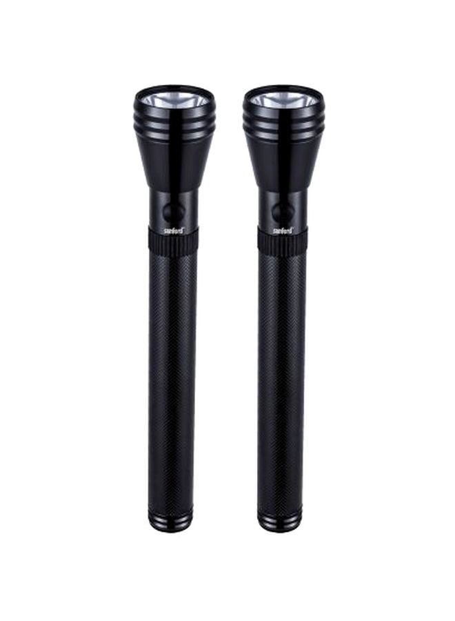 Sanford Pack Of 2 Rechargeable LED Search Light Black 29centimeter 