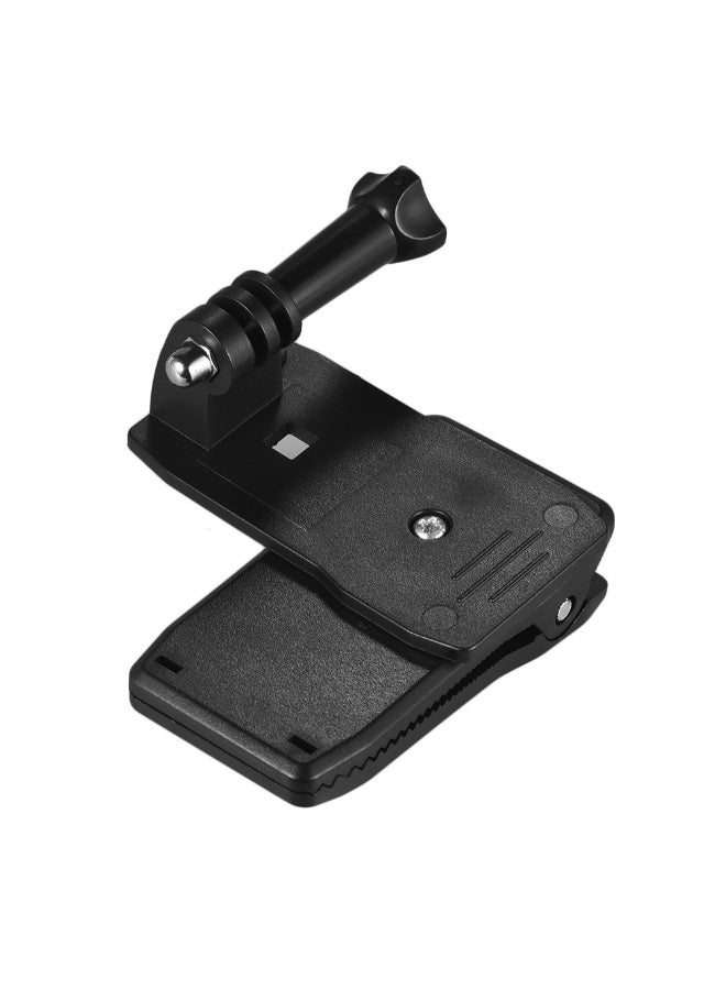 360 Degree Backpack Strap Cap Clip Mount Black  - Image 4