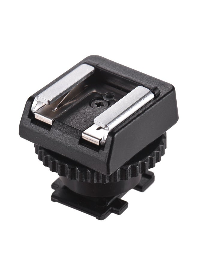Hot Shoe Adapter Flash Mount Adapter Black/Silver  - Image 4