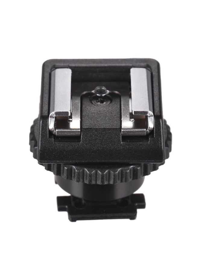 Hot Shoe Adapter Flash Mount Adapter Black/Silver  - Image 5